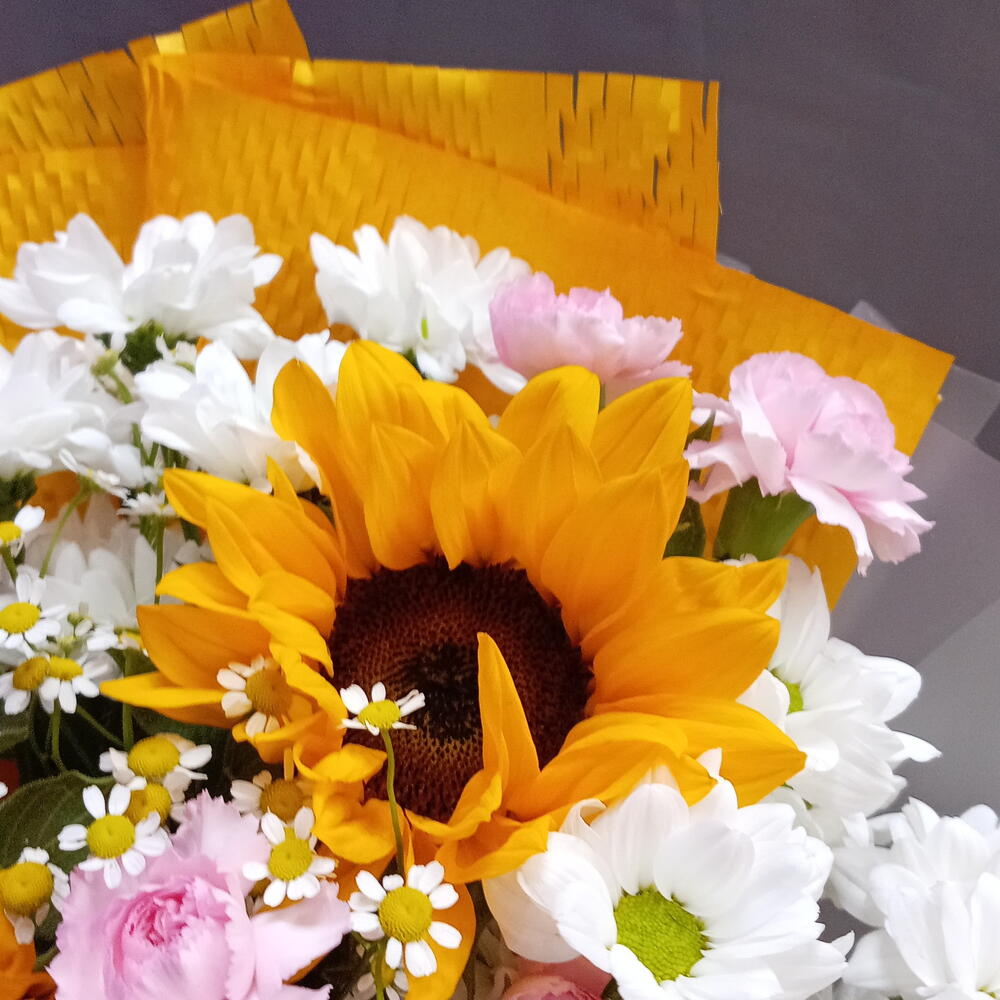 Букет с подсолнухами 🌻