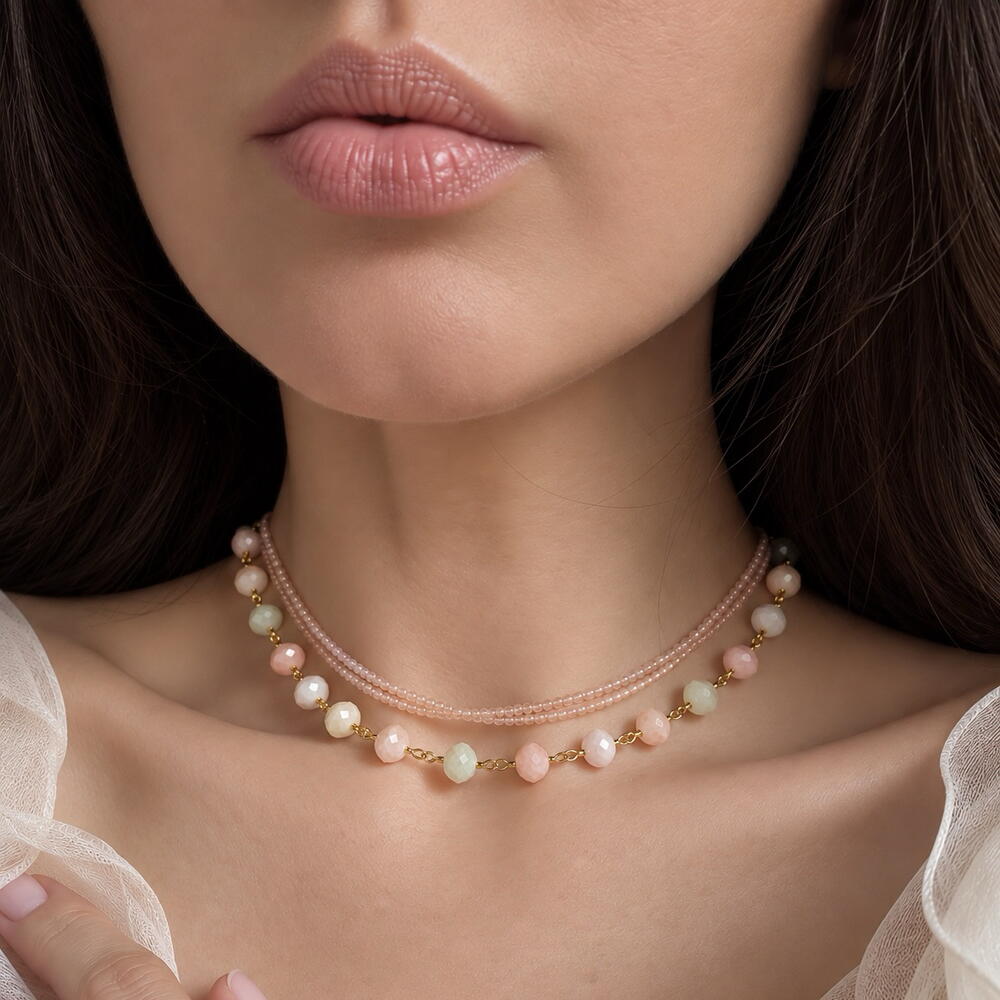 Сет колье Blush sand