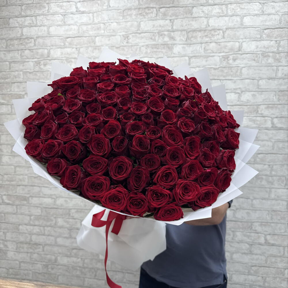 101 красная роза 🌹🥰🥰🥰