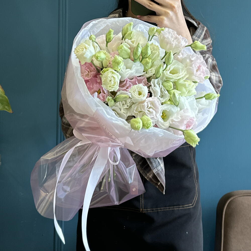 Воздушный букет эустомы 🌸