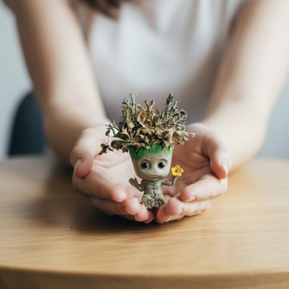 Micro Groot with a little flower "Forest Guardian"