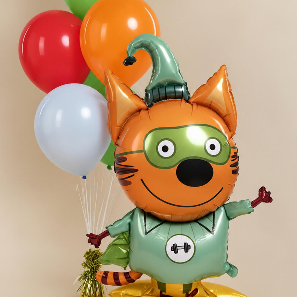 Три Кота Компот с шарами 🎈