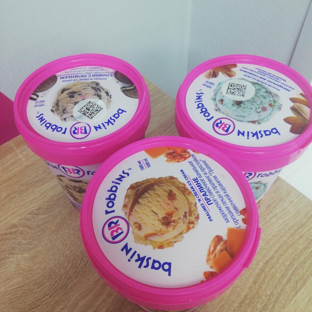 Мороженое baskin robbins-1000мл, Food & Drinks Moscow, buy at a price ...