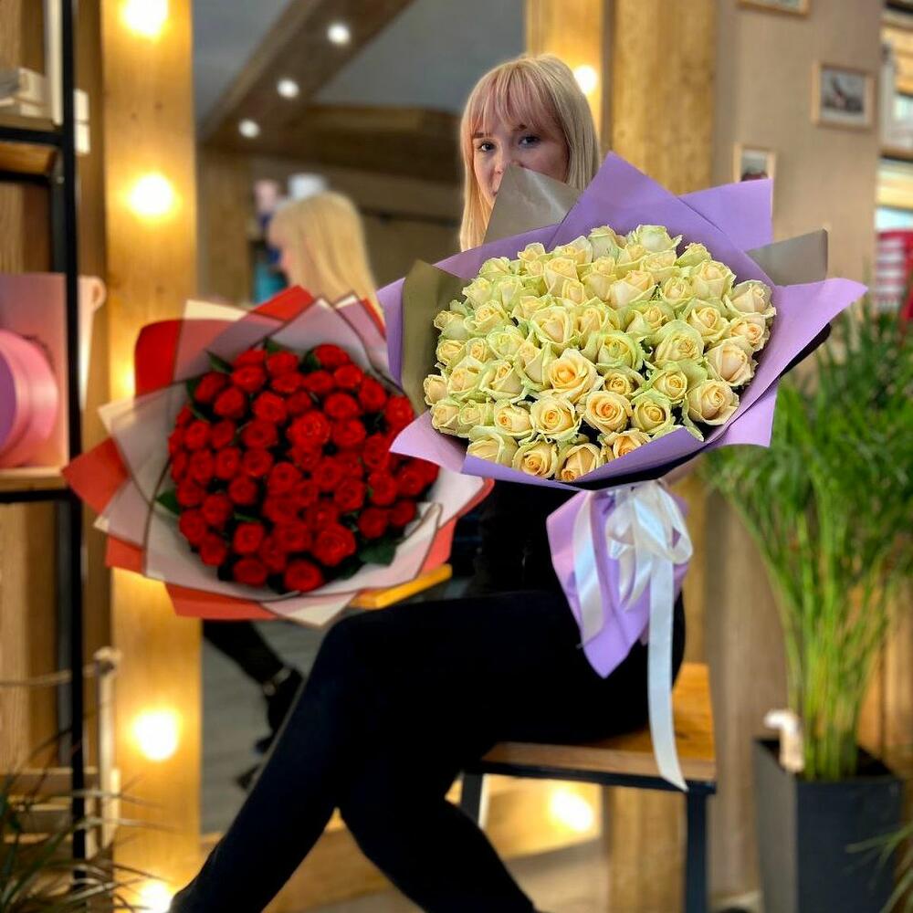 Букет Белых Роз
