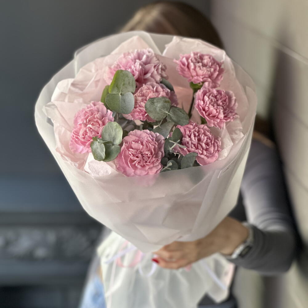 Диантусы и эвкалипт
