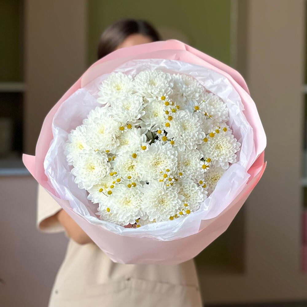 Хризантемы с ромашками