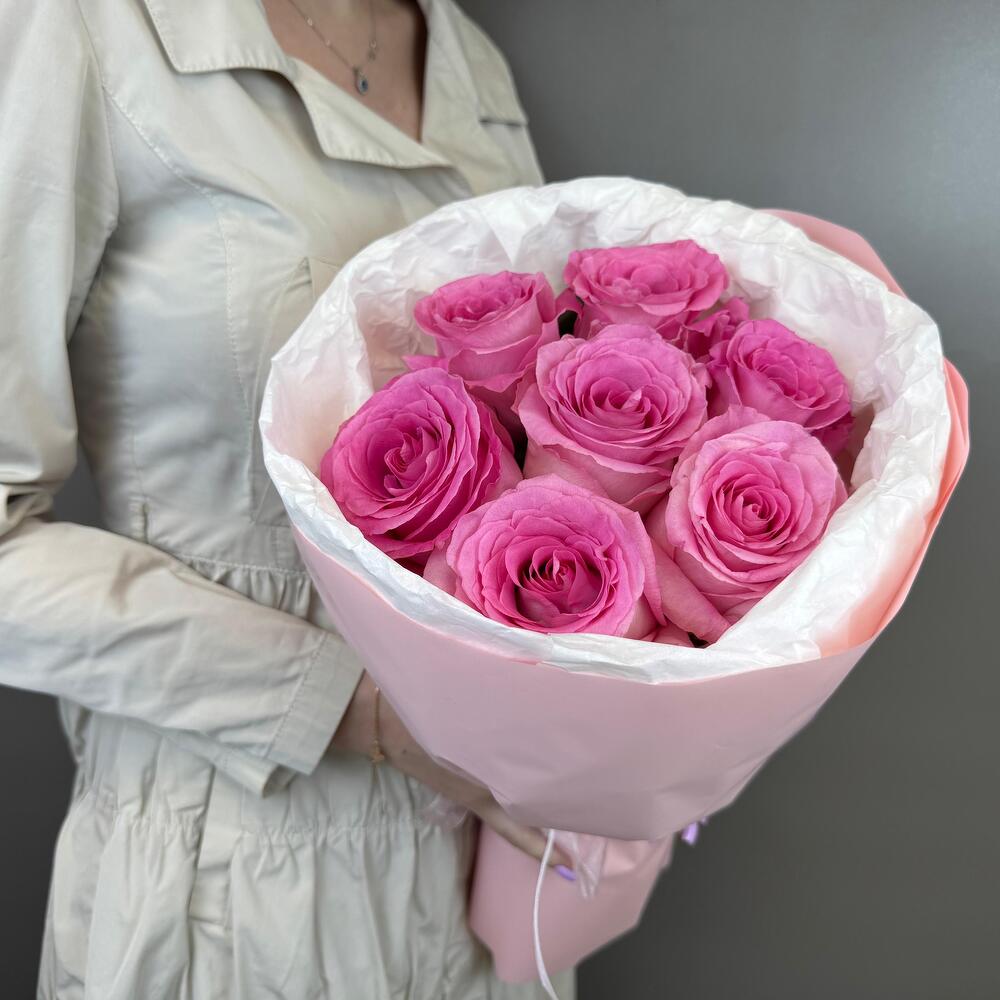 Букет 7 пионовидных роз 💕💖💕