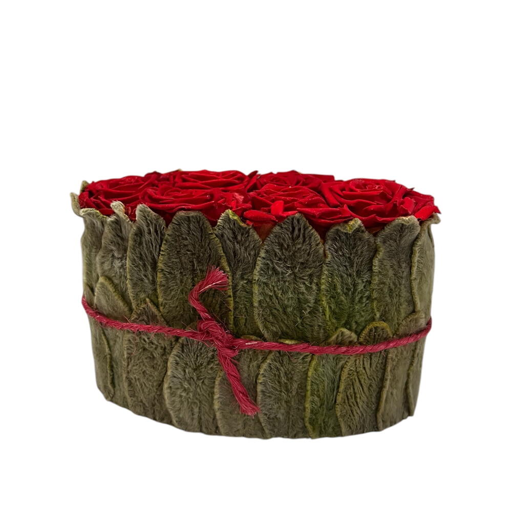 Стабилизированная композиция из красных роз 🌹