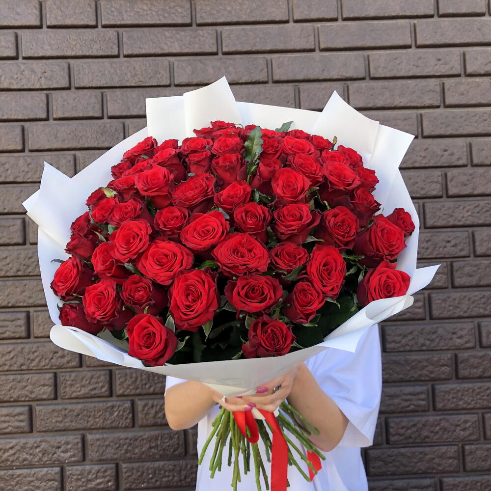 Букет из 59 роза 🌹 🔥♥️