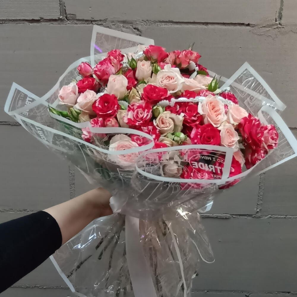 монобукет из 21 роз