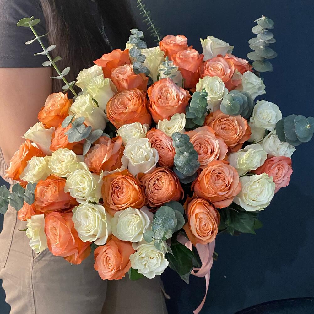 Розы микс 🧡