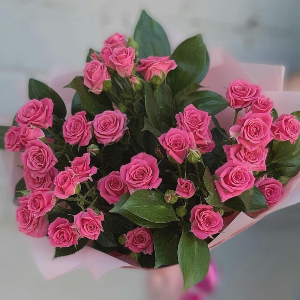 Букет с кустовыми розочками 💖