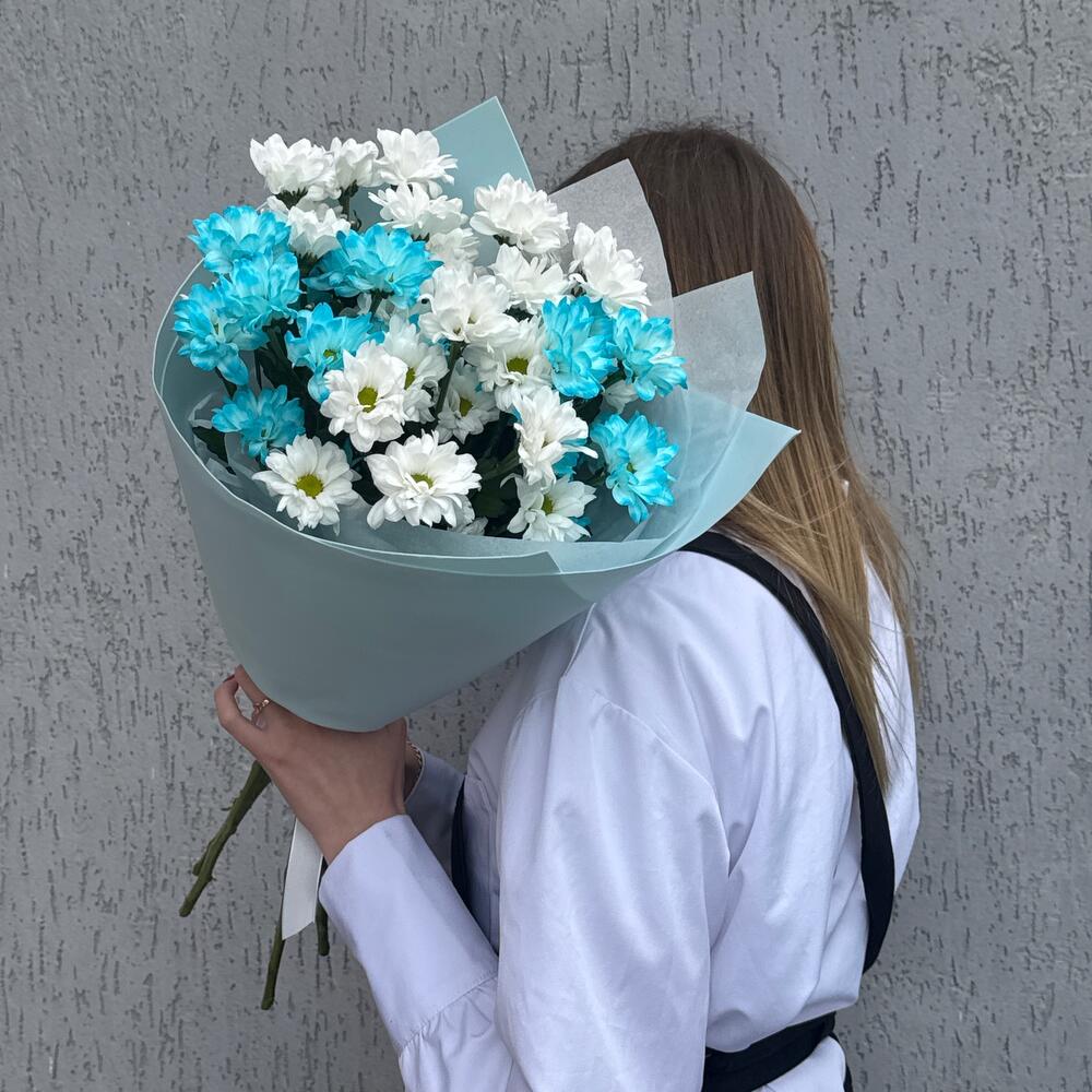 Букет из 5 веток хризантем