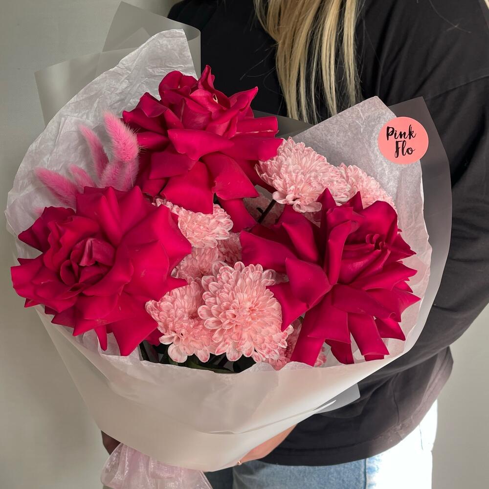 Хризантема + Роза французская 🌸