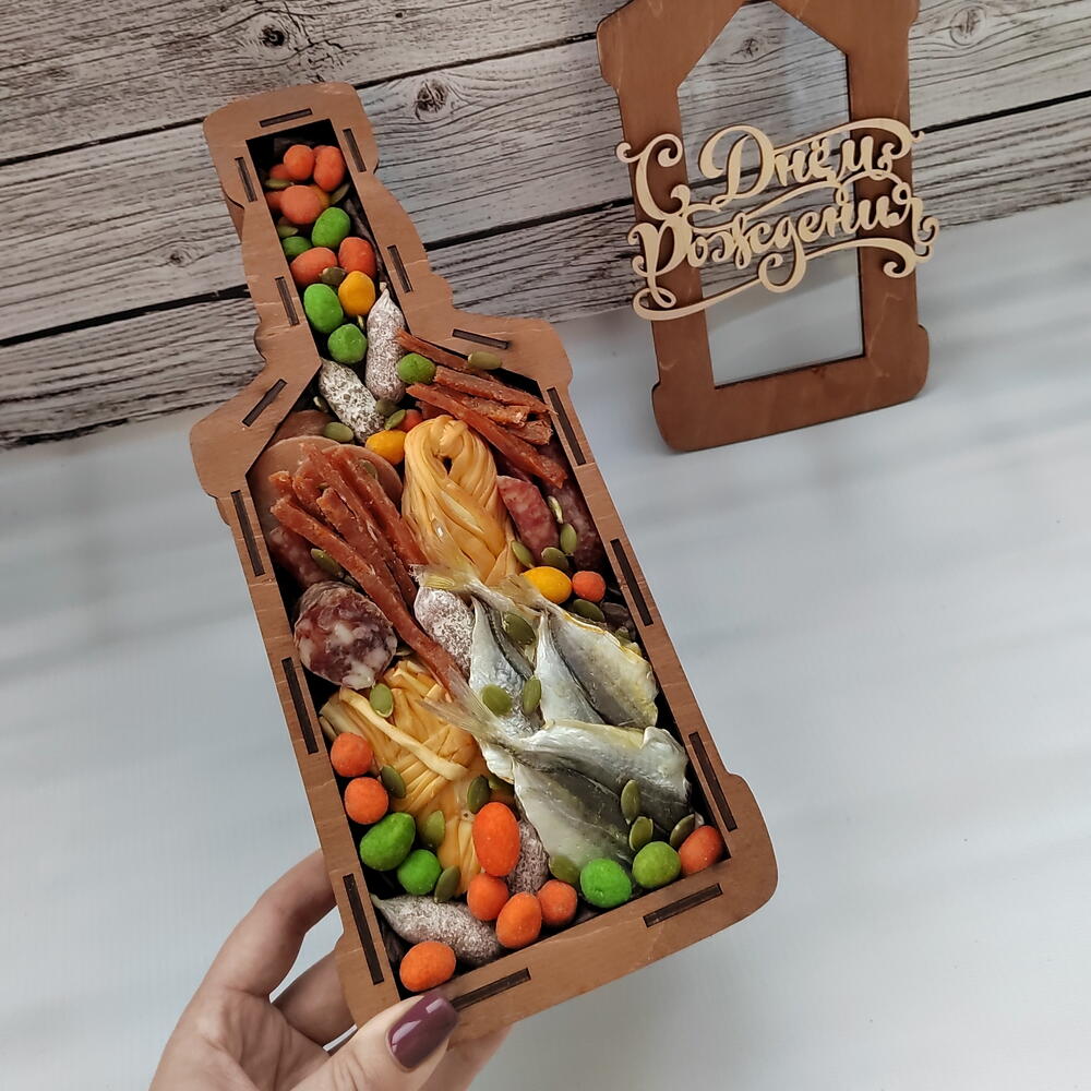 ФЛАУ ХИТ. Набор мясной Бутылка праздничная