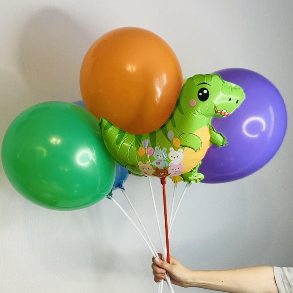 🦖 Топ Воздушные Шары Динозаврик 6 ШТ N0012/Хит Продаж