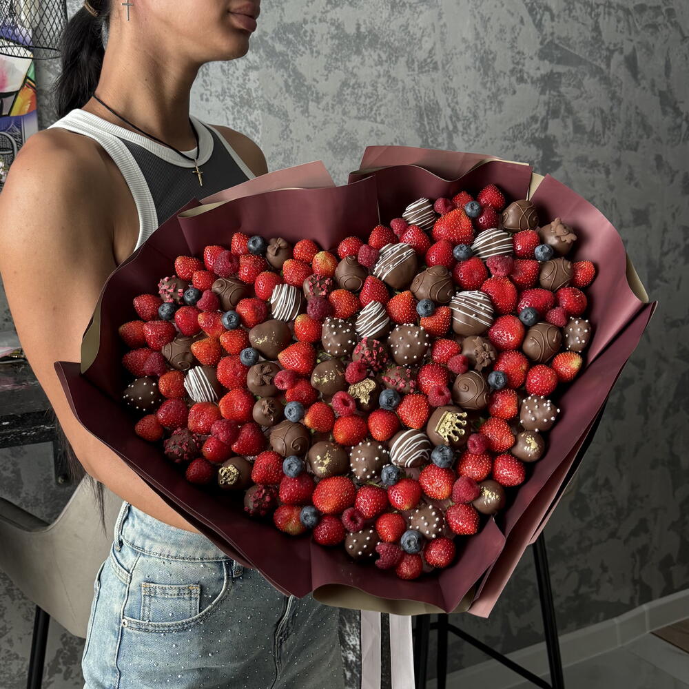 Клубничное сердце 🍓 Подарок любимой девушке ️