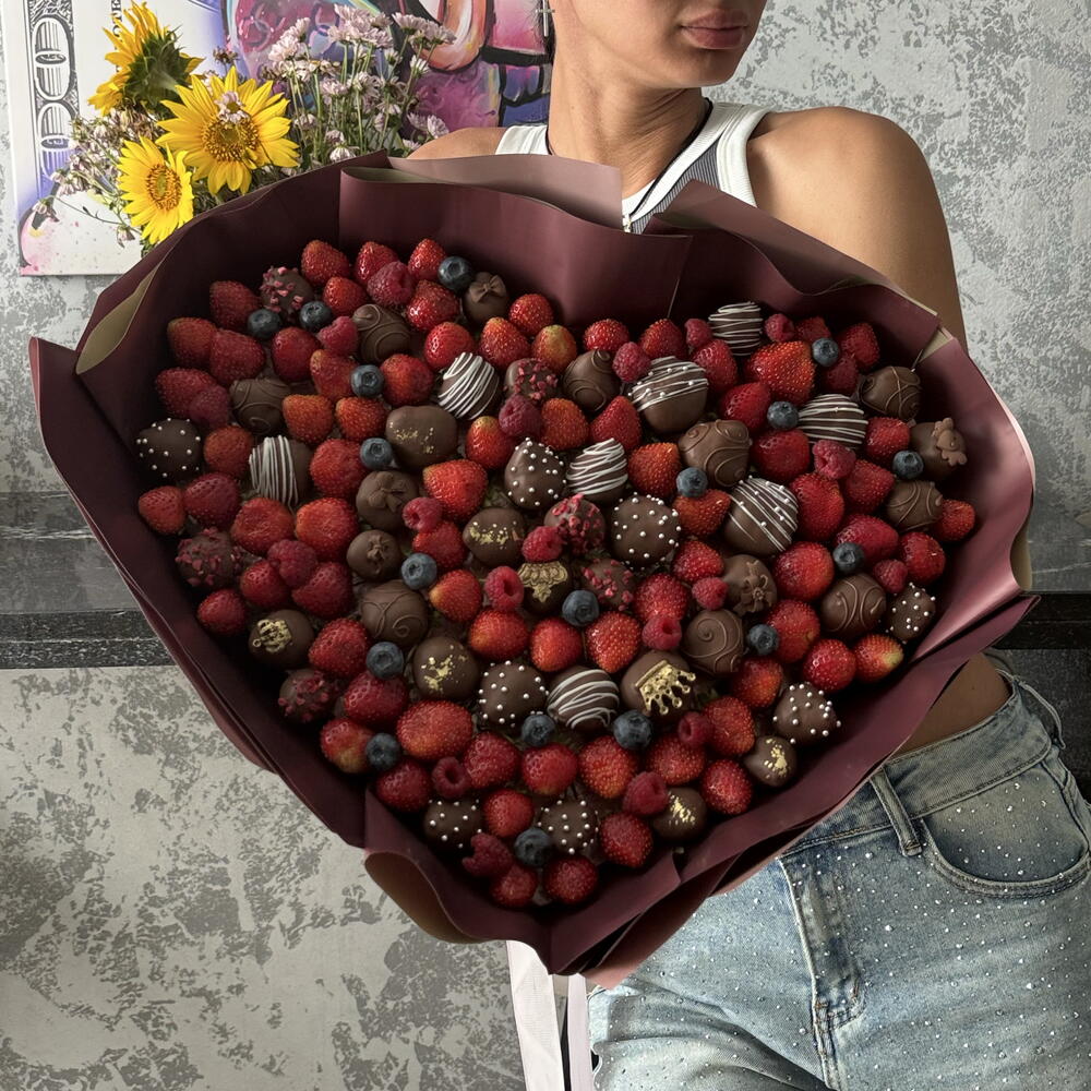 Клубничное сердце 🍓 Подарок любимой девушке ️