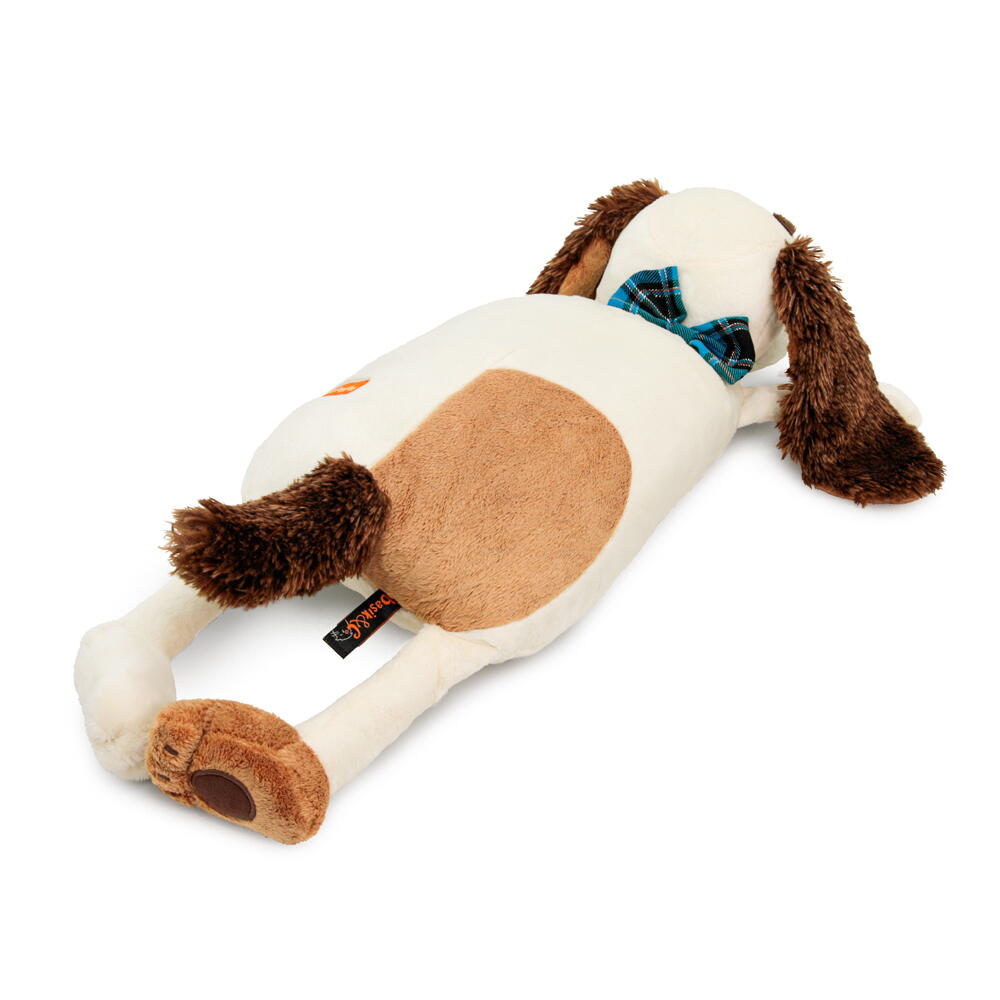 Bartp47-057 Игрушка Собака Бартоломей с бантом (лежачий)