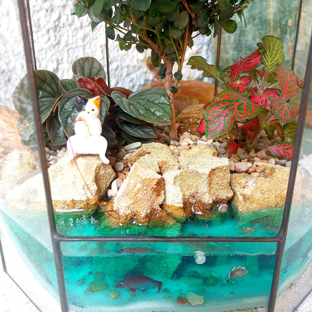Флорариум " Кот рыбак"