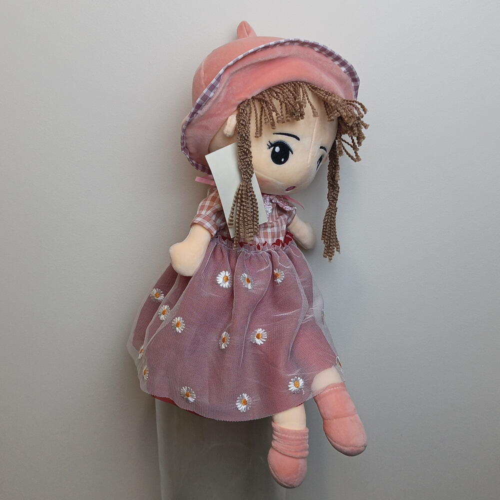 Мягкая игрушка девочка в шляпе👒