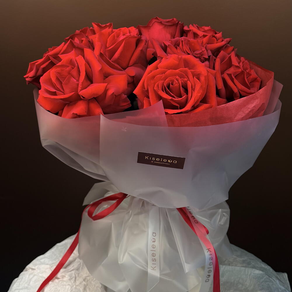 Букет из французской розы премиум качества