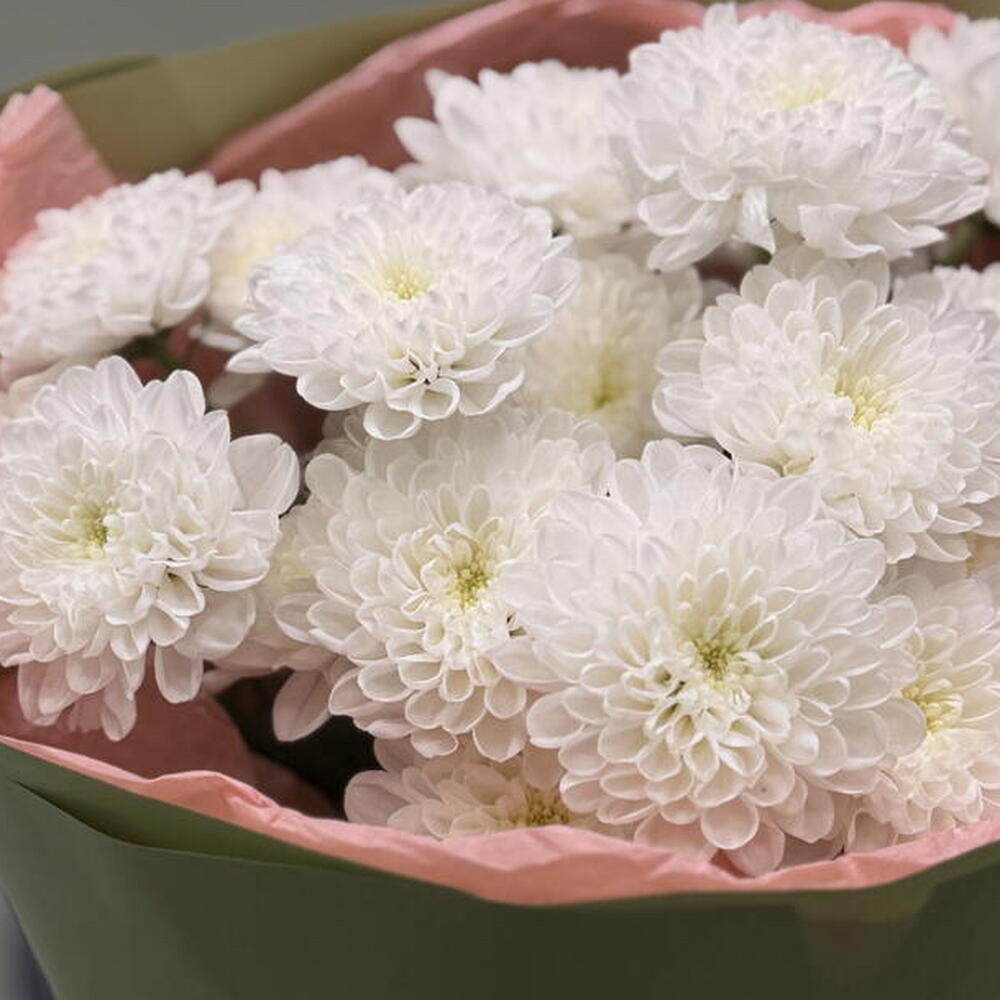 «Букет, который долго радует» из кустовых хризантем 🌸
