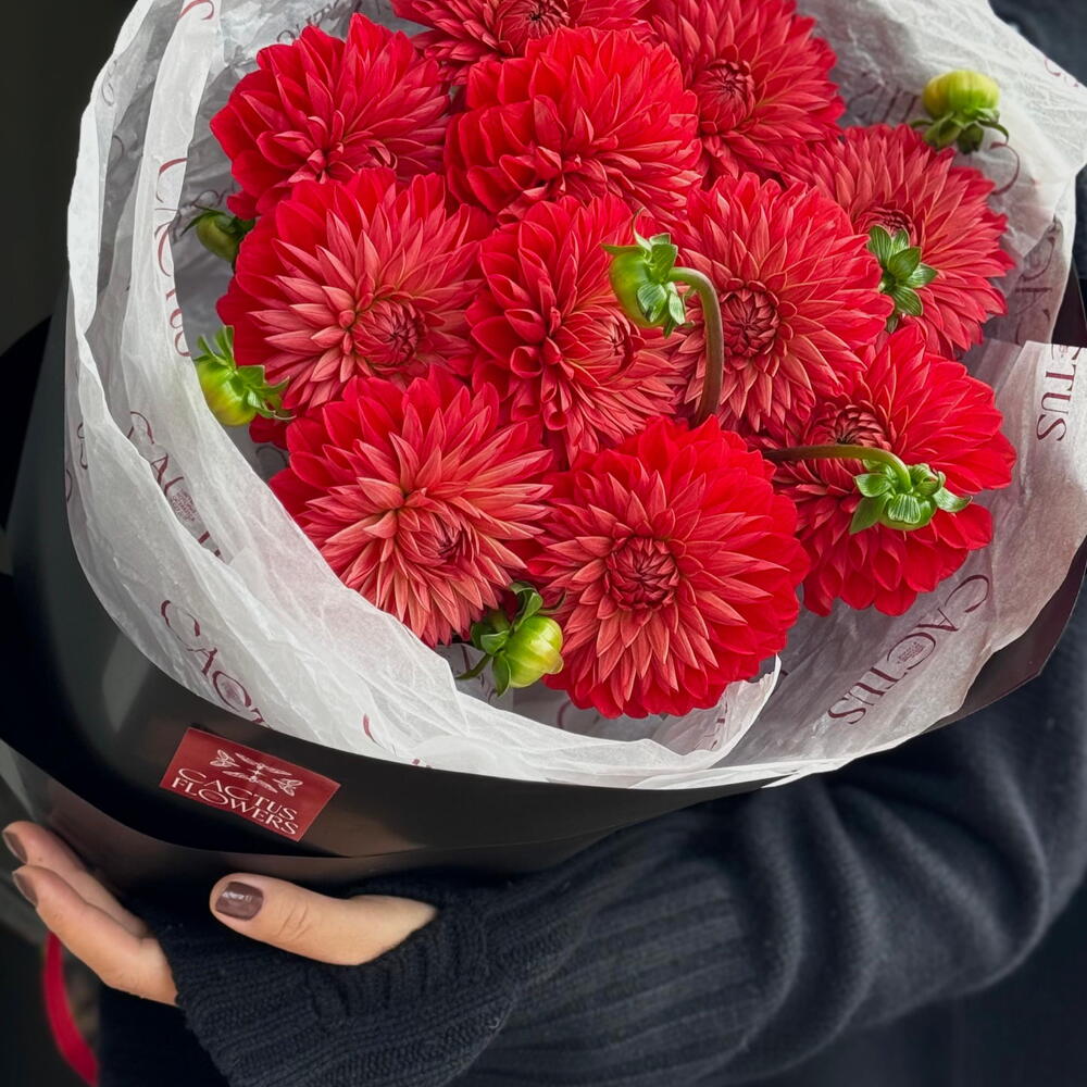 Самый желанный монобукет из георгин