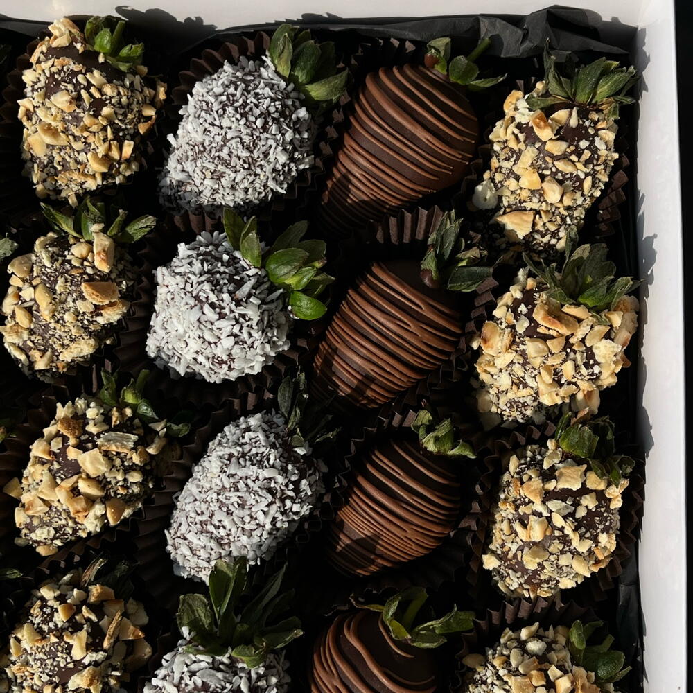 Cioccolato fondente | fragole premium | fragole ricoperte di cioccolato