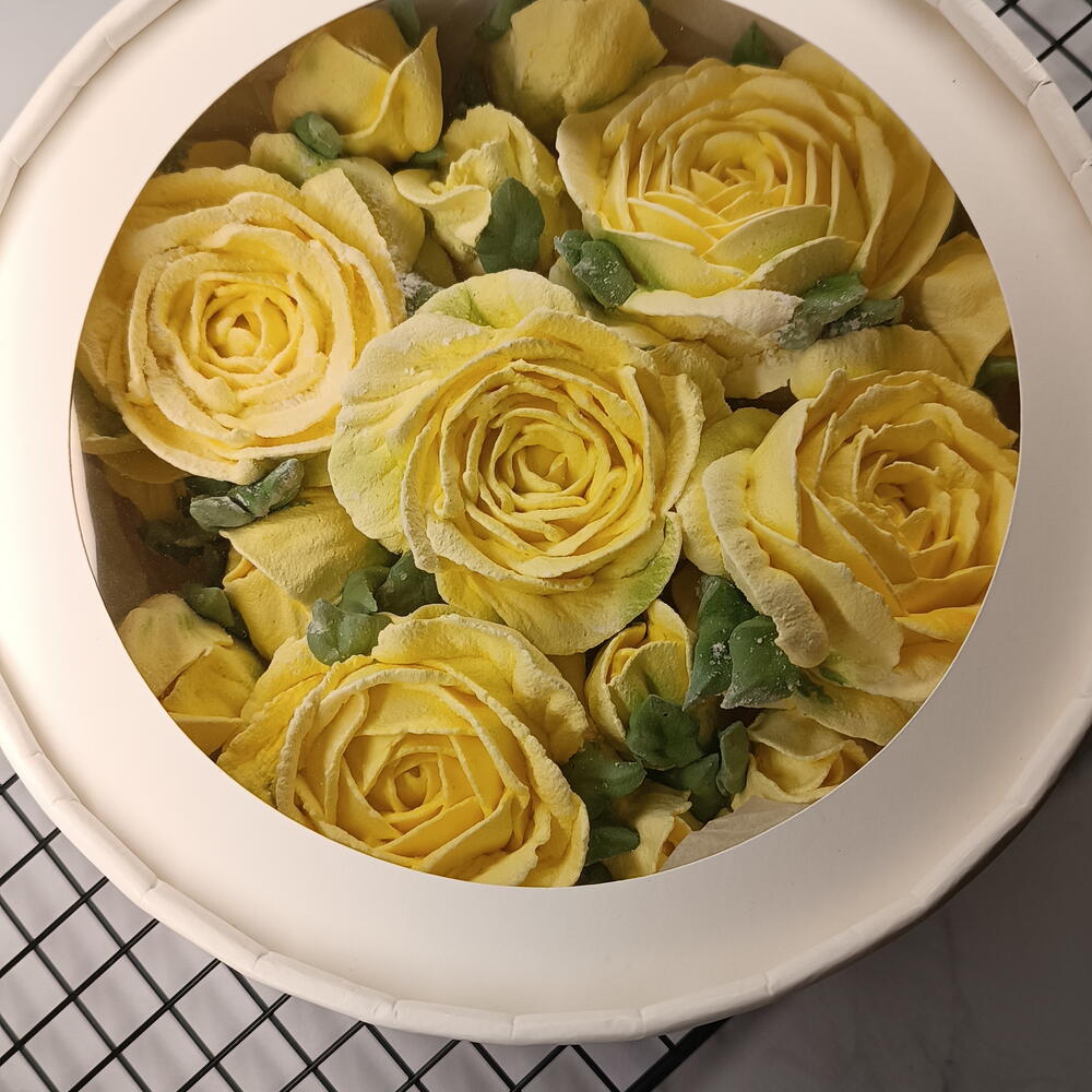 Зефирная коробочка с розами