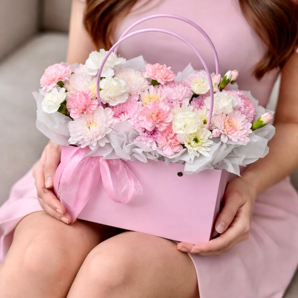 Стойкие хризантемы и диантусы в сумке🌸