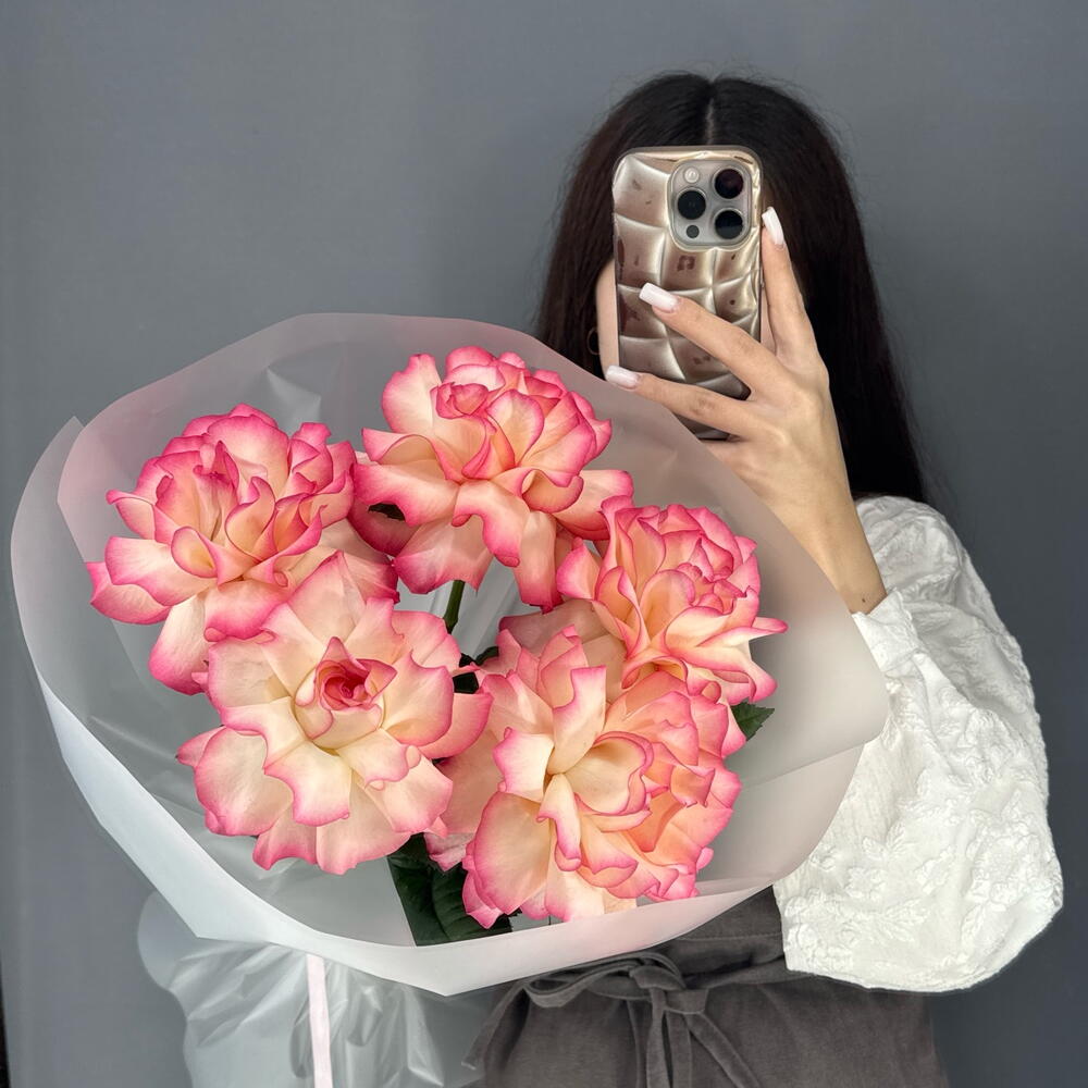 Монобукет из французской розы Джумилия💞