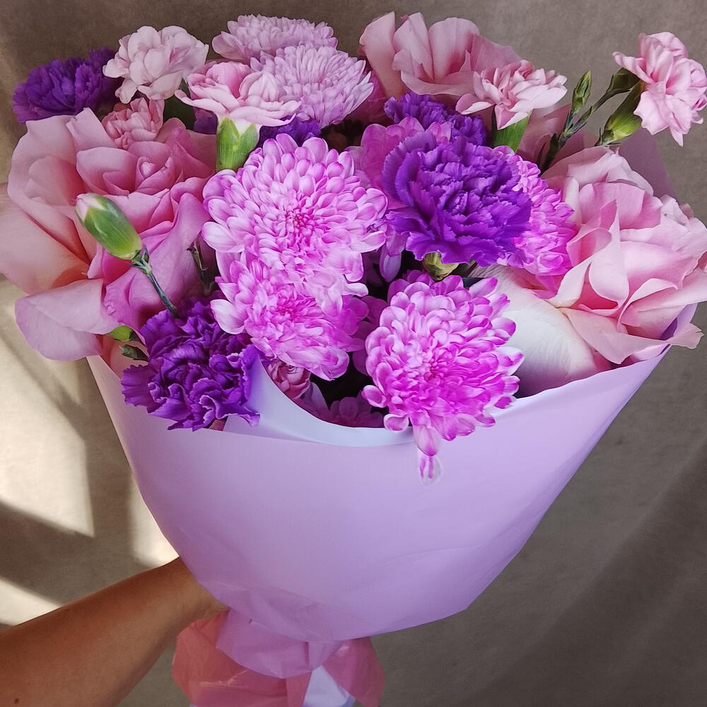 Розовый букет