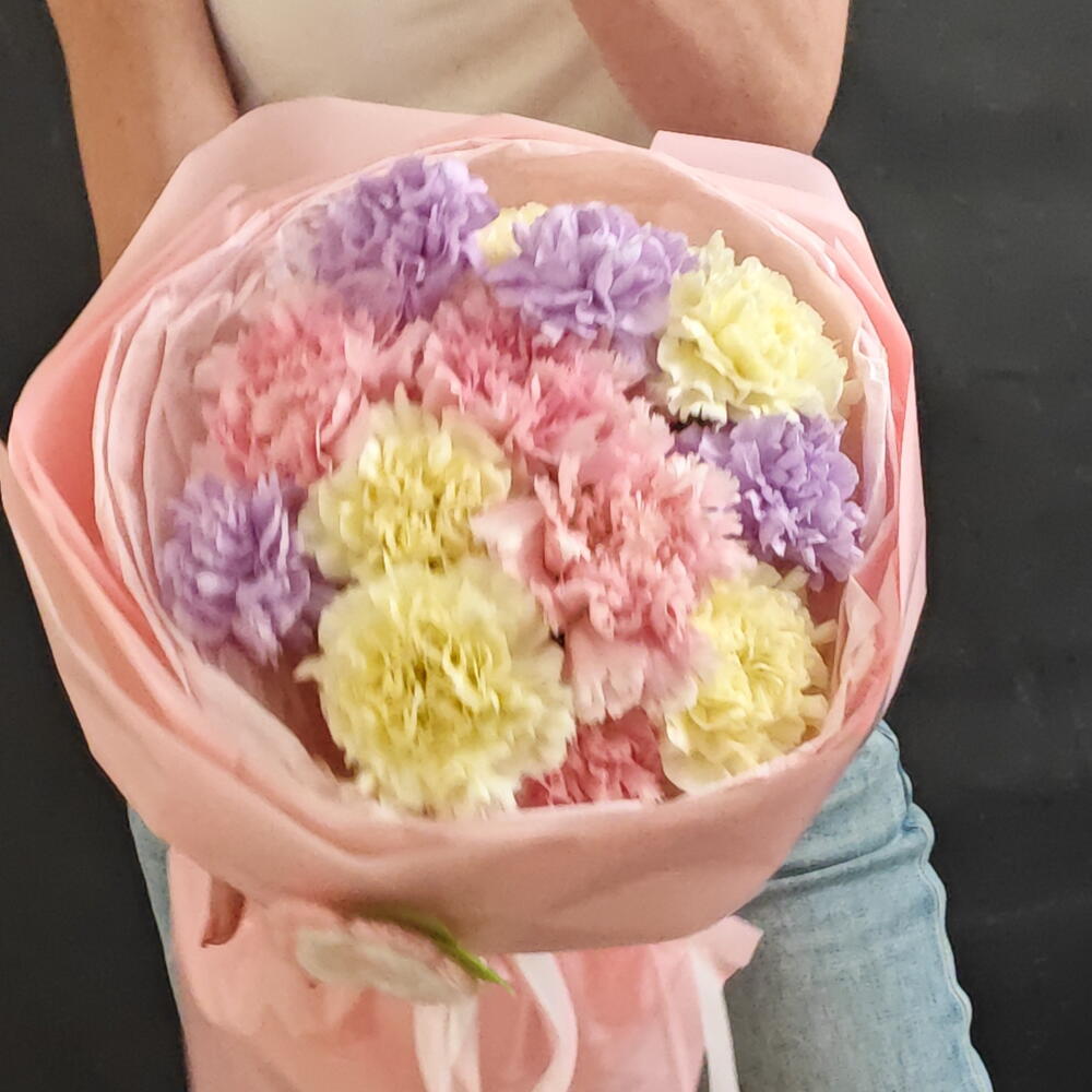 Диантусы разноцветные 💜️💛💚🩵