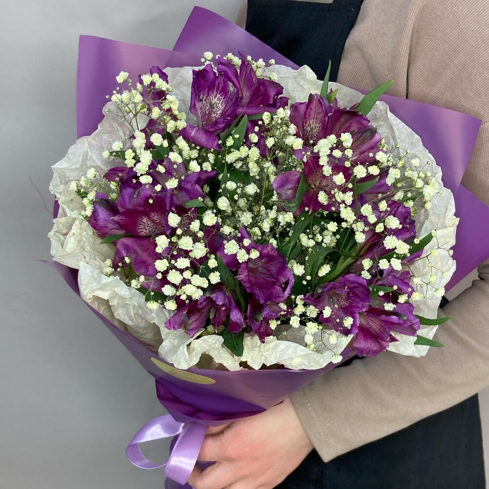 Букет из альстрамерии💜