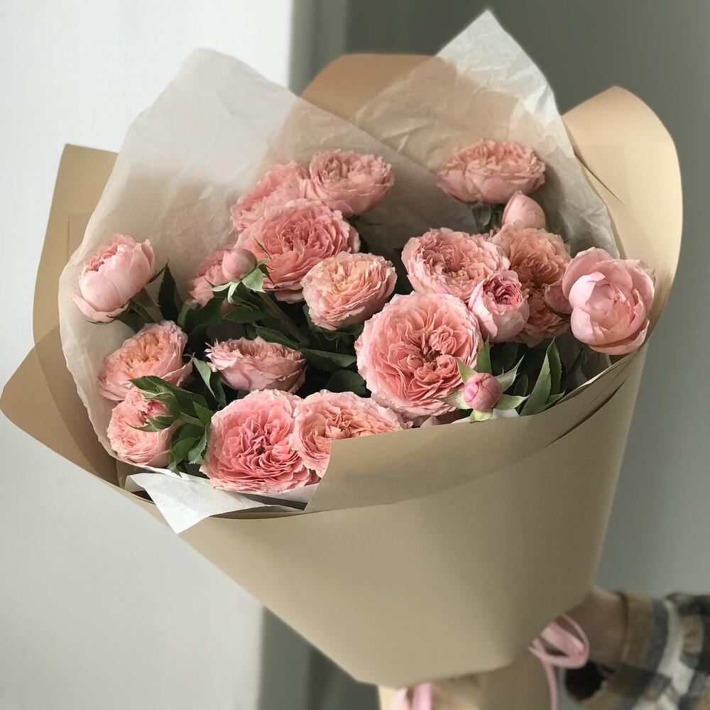 5 кустовых пионовидных роз Julietta 15 Buket flowers