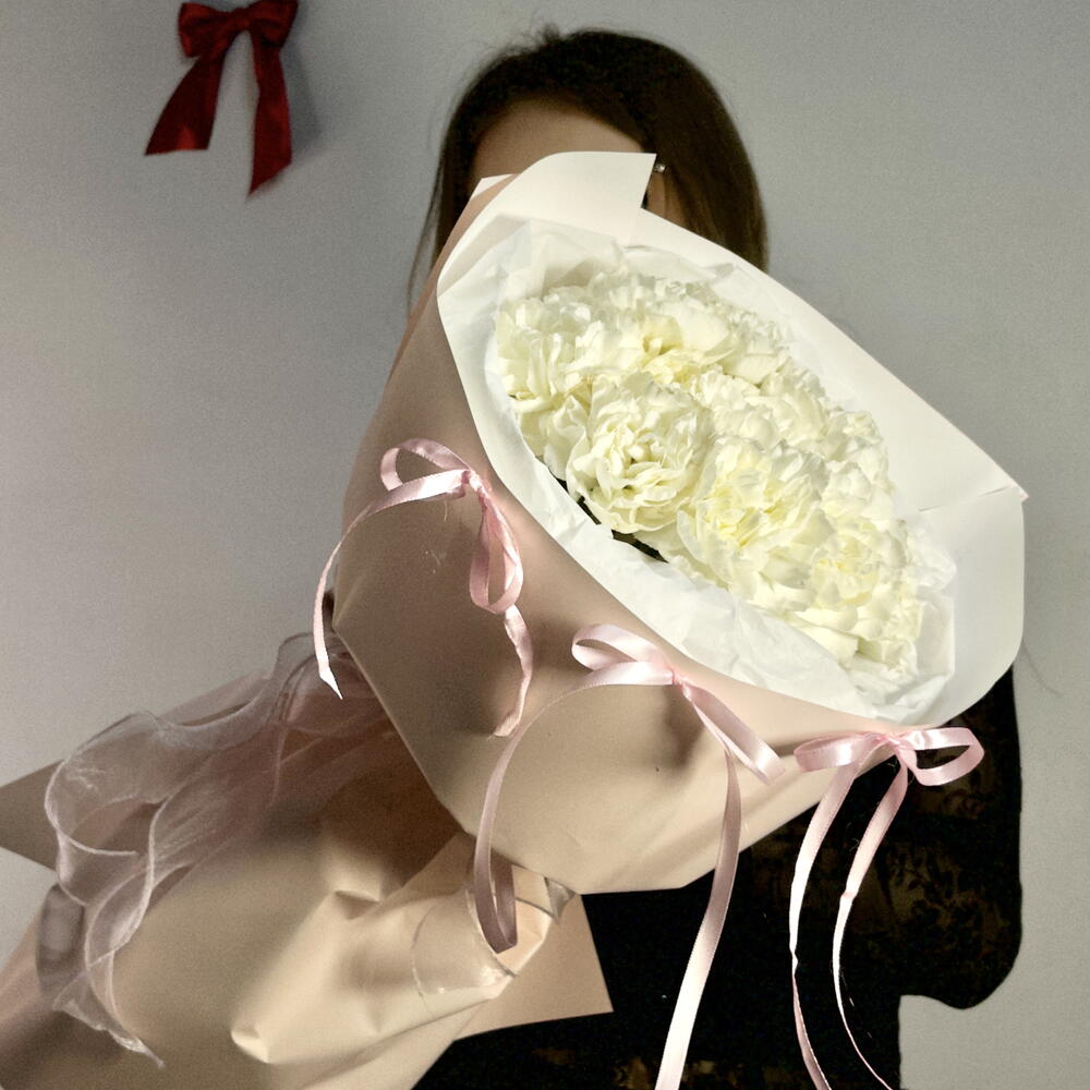 🎀 Милый букет из диантусов