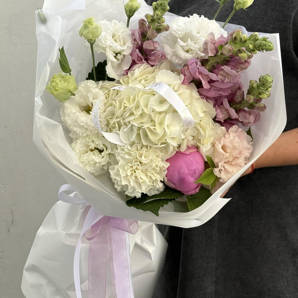 Пион  и гортензия 💞