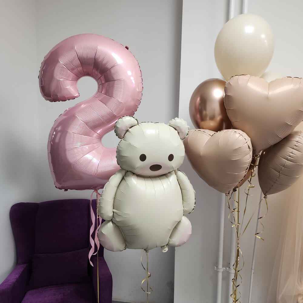 Шары для девочки на 2х летие