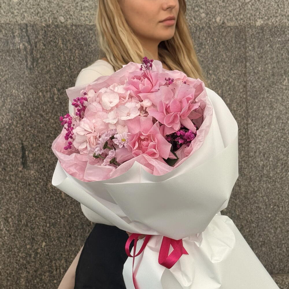 Французская Роза 🌸 Гортензия 💕 Гипсофила🥰
