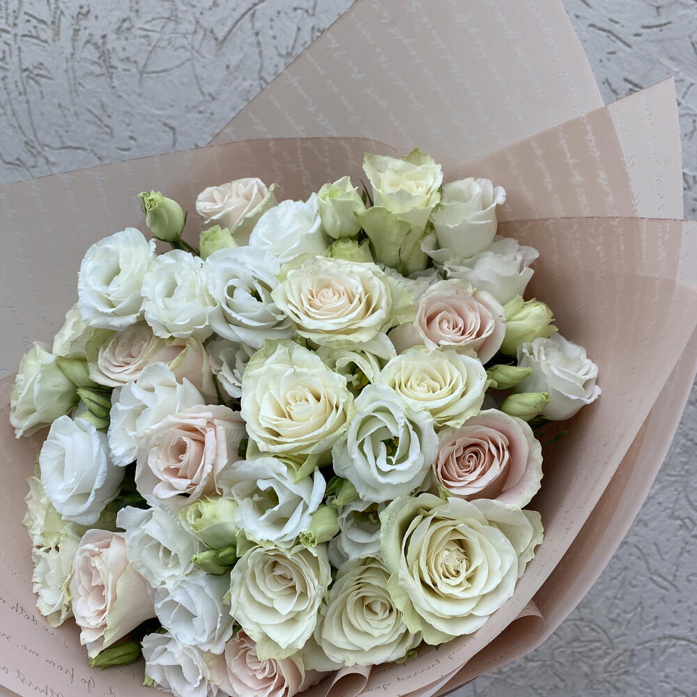 Одноголовые Роза и Эустома 💐