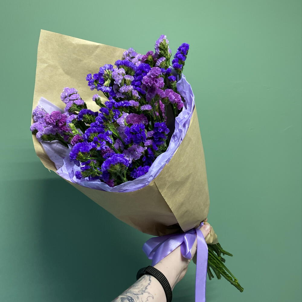 Букет комплимент из 9 веточек статицы 💜