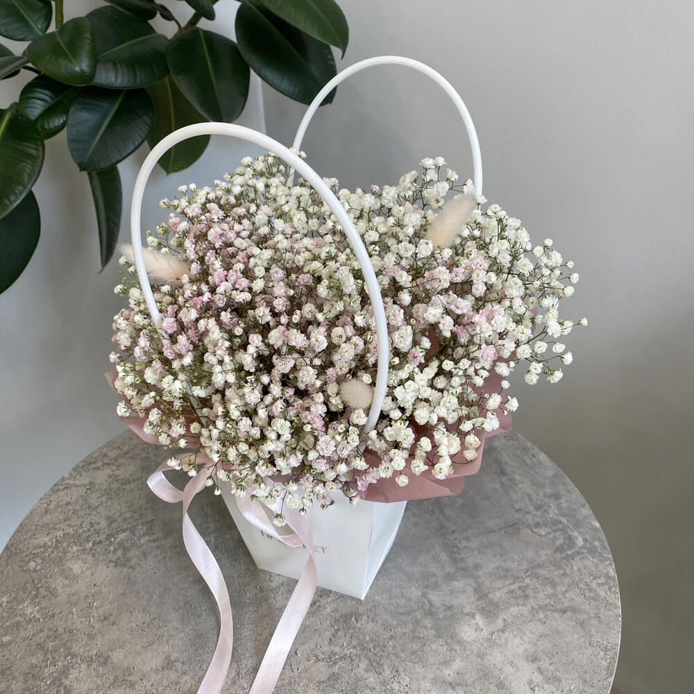 Стойкая сумочка из гипсофилы💗