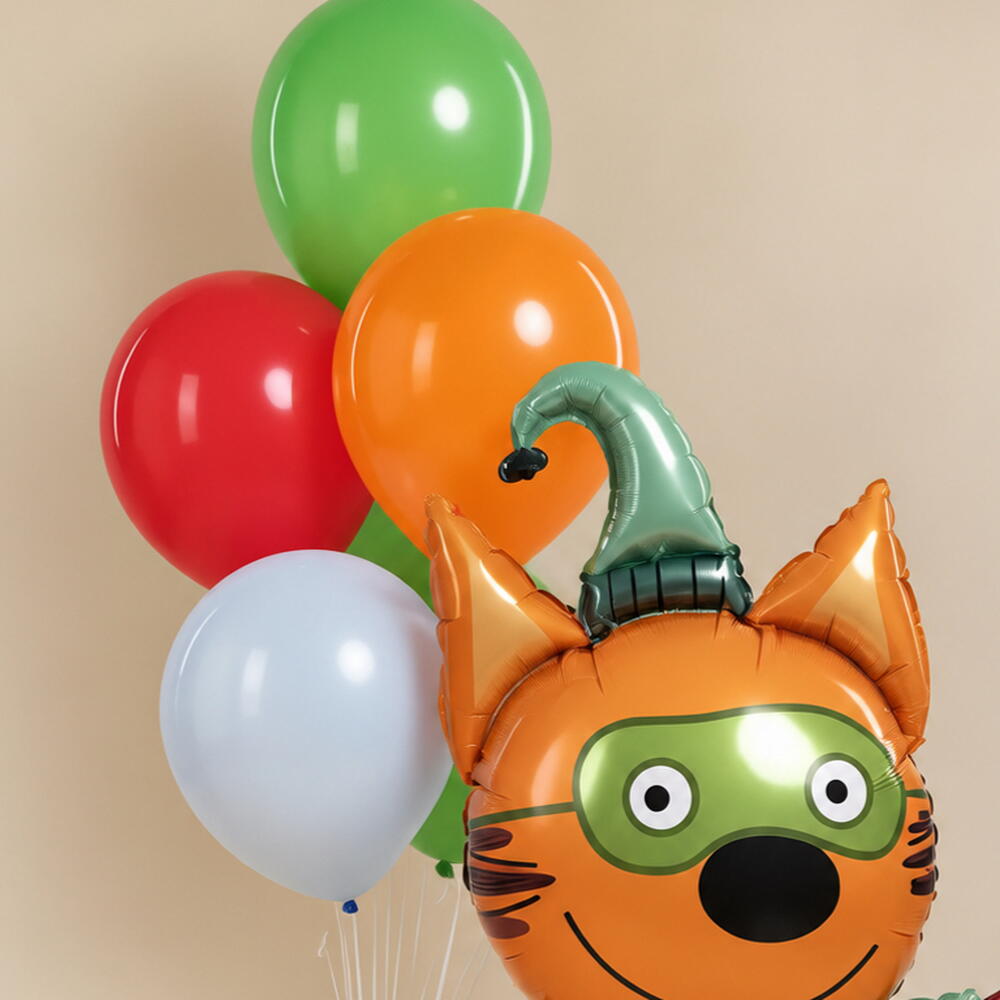 Три Кота Компот с шарами 🎈