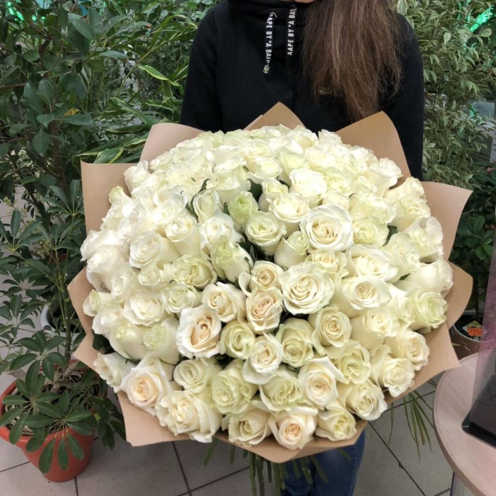 Букет из 101 свежей розы