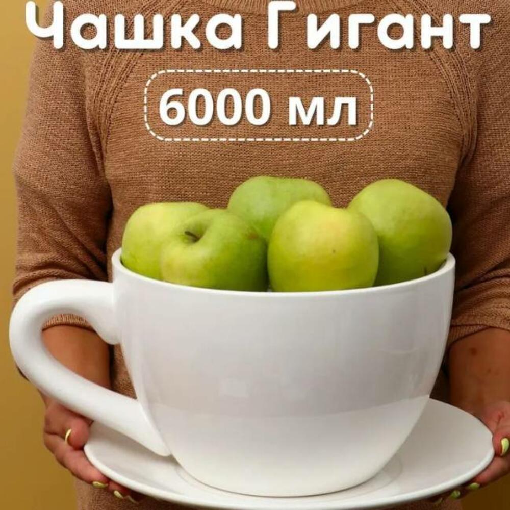 Чашка с блюдцем Гигант XL