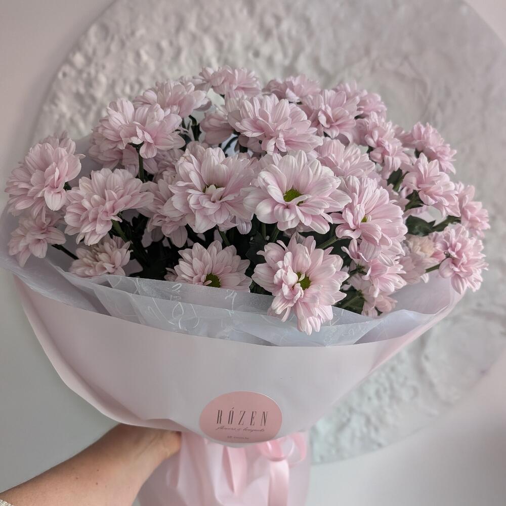 75 розовых ромашек