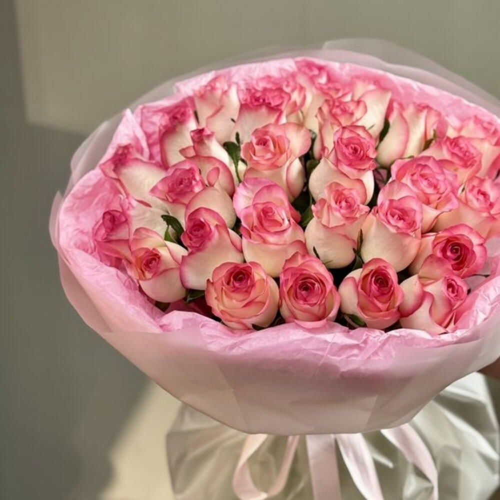 Букет розовых роз💗