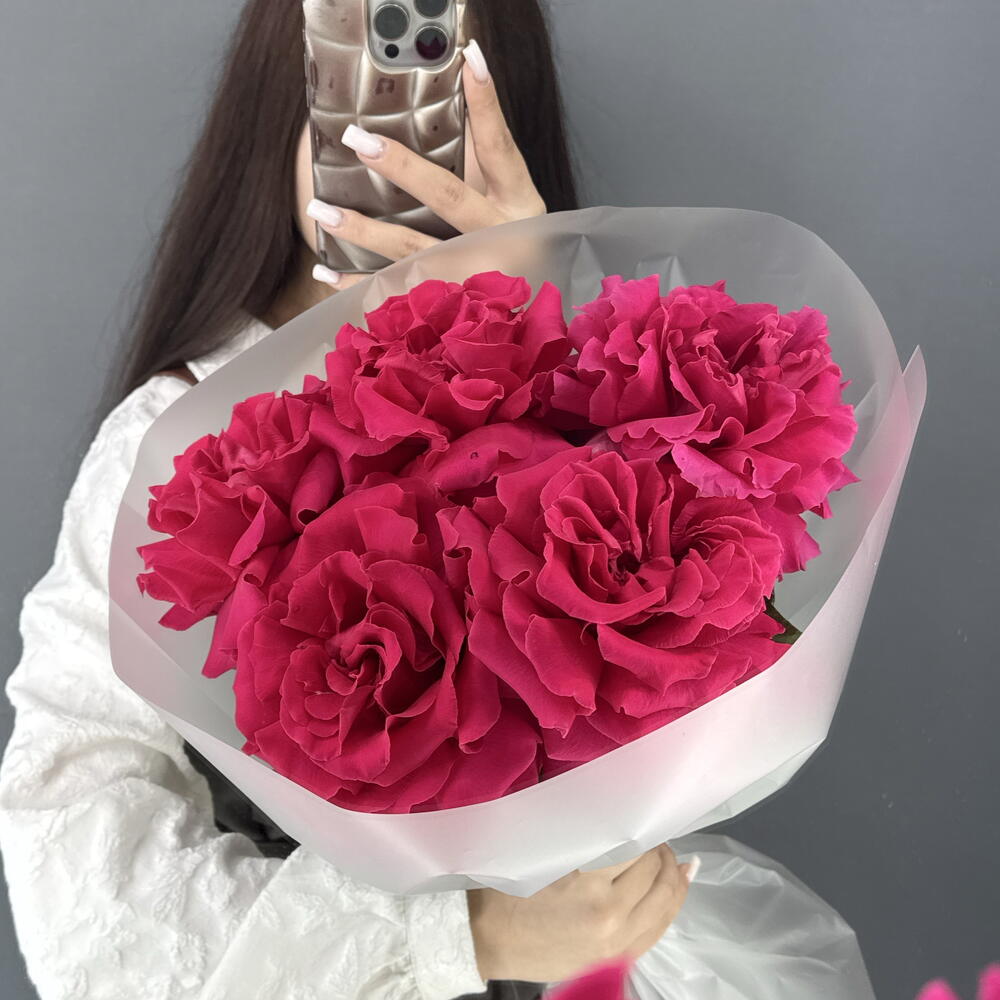 МОНОБУКЕТ из Французской Розы🥐 Фул Монти🎀