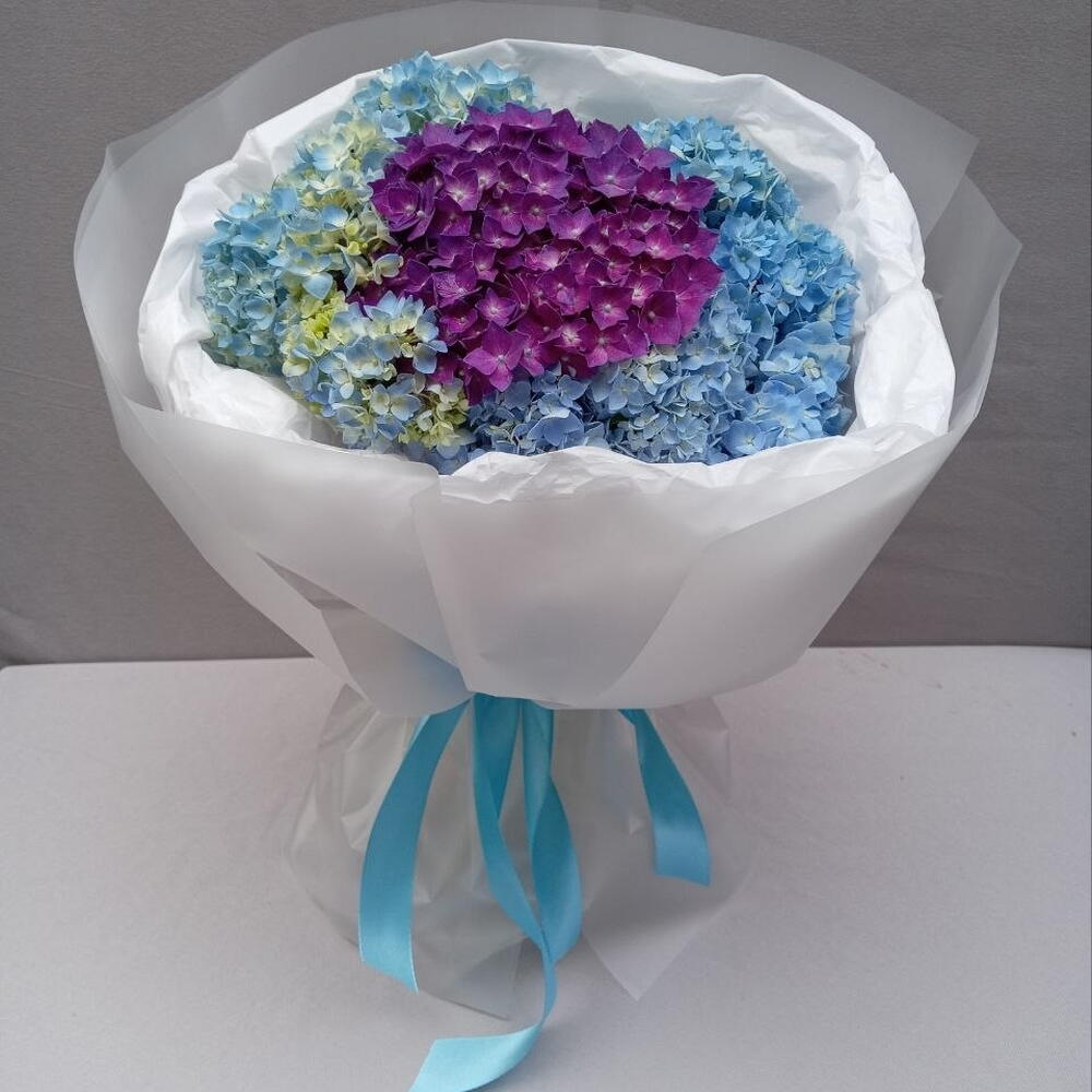 3 Hydrangea super FRESH Bouquet Букет 3  супер СВЕЖИХ гортензии